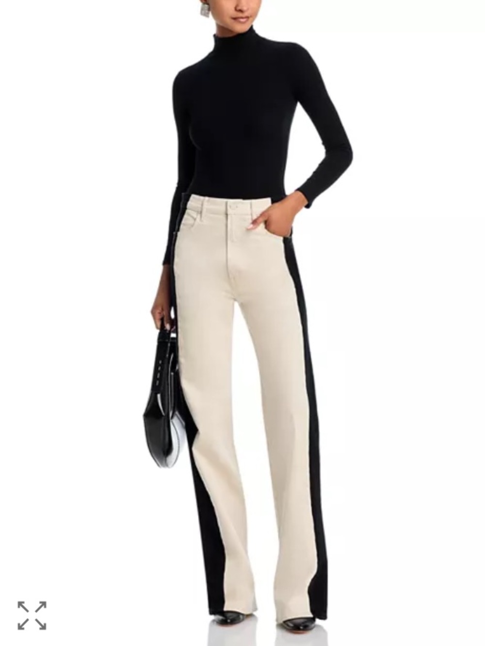 Mother The Tuxedo Maven Heel High Waist Wide Leg Jeans
